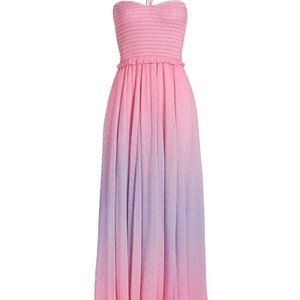 ROCOCO SAND Ombré Halter Maxi Dress Size M